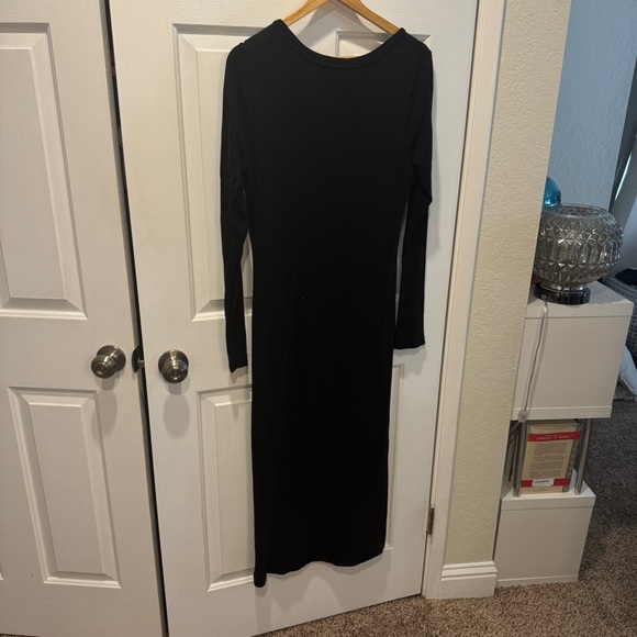 Sundry Black Maxi Dress with Slit - Picture 8 of 8